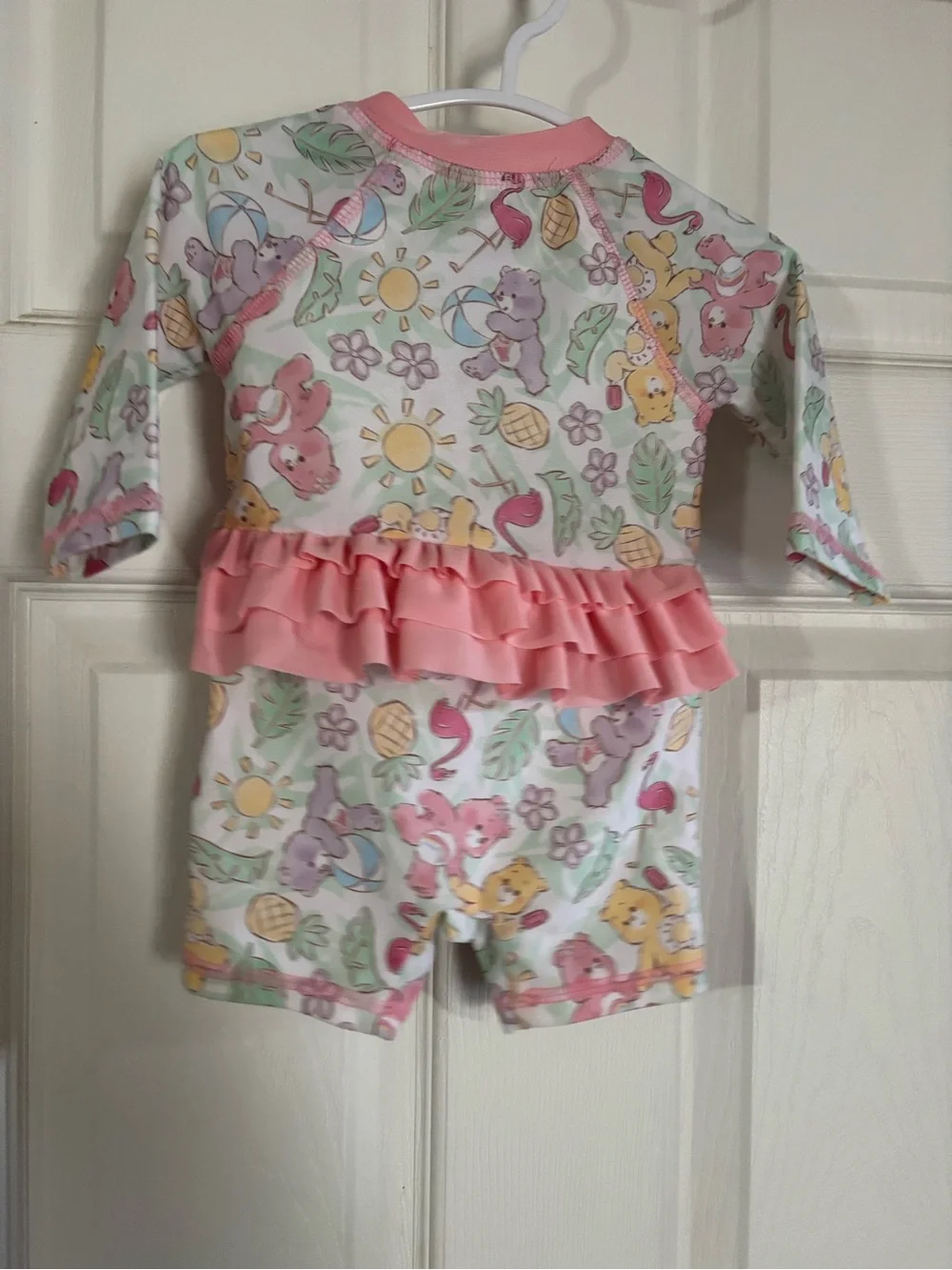 Care Bears Baby- Pink Tropical Print Swimsuit
